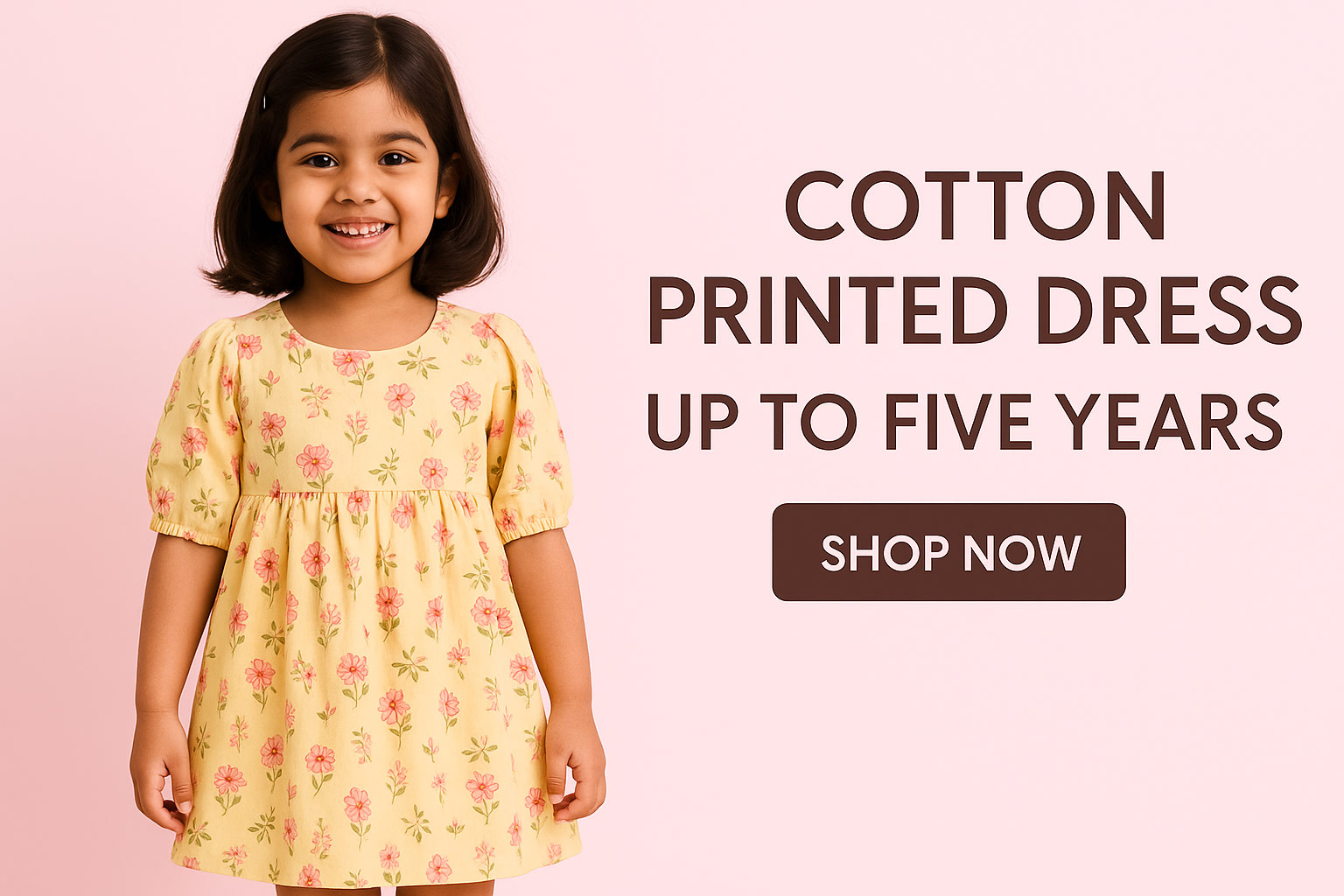 cotton printed dress 0 to 5 years